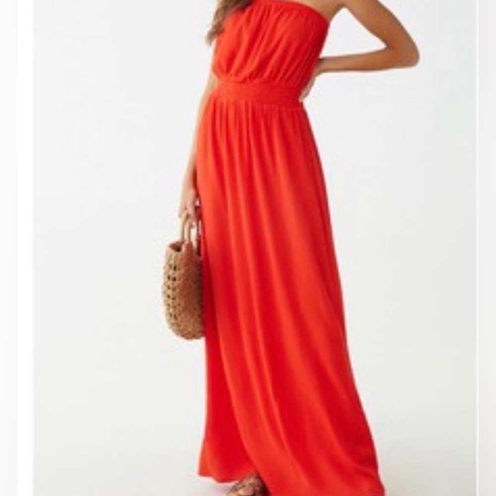 Forever 21 Vibrant Red Maxi Dress
